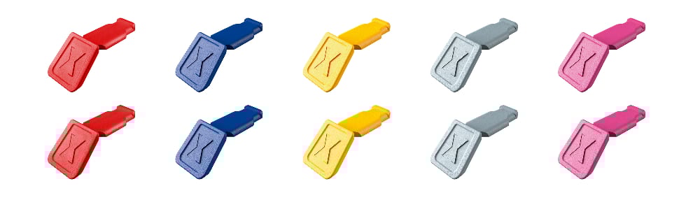 KNIPEXTEND COLOURED CLIPS MIX 1 10PC