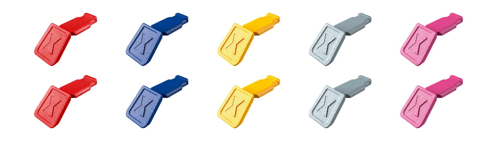 [180-006110CV01] KNIPEXTEND COLOURED CLIPS MIX 1 10PC