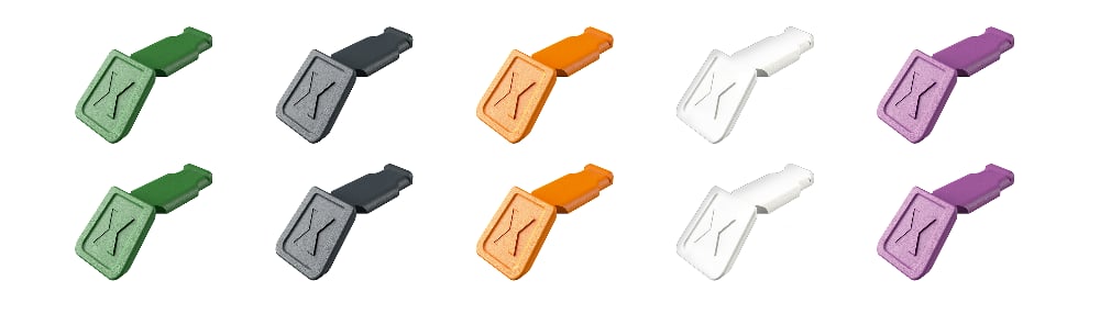 [180-006110CV02] KNIPEXTEND COLOURED CLIPS MIX 2 10PC