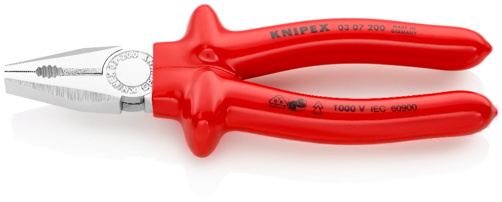 [180-0307200] KNIPEX 1000V COMBINATION PLIERS 200MM