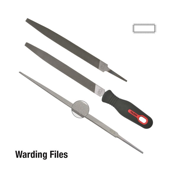 08WF02BU Warding File Second - Cut 200mm 6 Pk