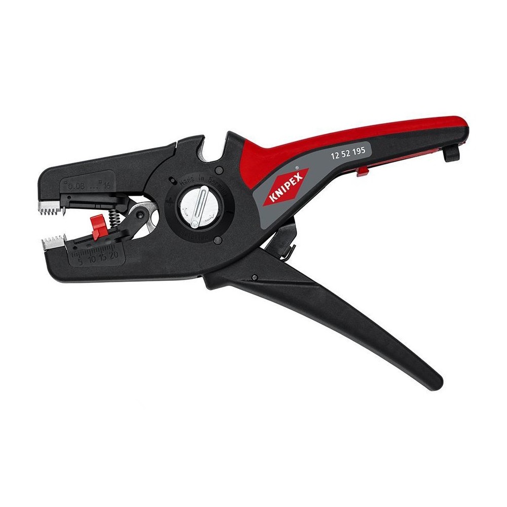 [180-1252195SB] KNIPEX PRECISTRIP16 INS STRIPPER 195MM