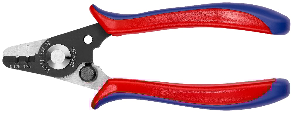 [180-1282130SB] KNIPEX WIRE STRIPPER FOR FIBRE OPTICS-AF