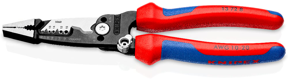 [180-13728] KNIPEX WIRESTRIPPER MULTI FUNCTION 200MM