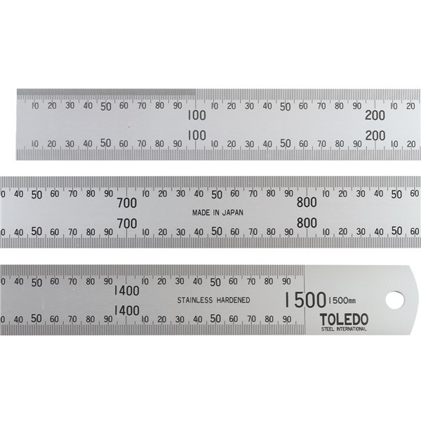 1500M Stainless Steel Single Sided Rule Metric - 1500mm