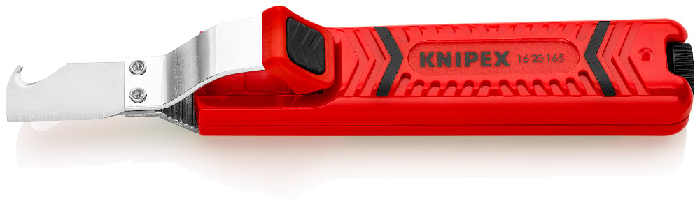 [180-1620165SB] KNIPEX CABLE KNIFE WITH HOOK BLADE