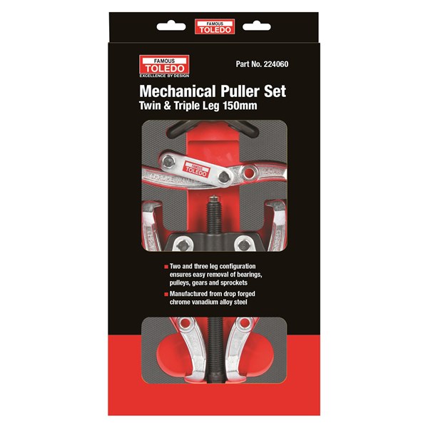 224060 Twin & Triple Leg Mechanical Puller Set - 150mm