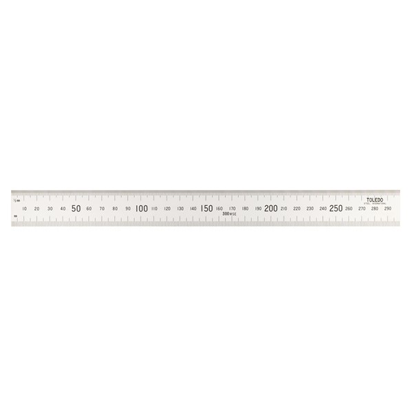 300MSE Stainless Steel Double Sided Rule Metric - 300mm