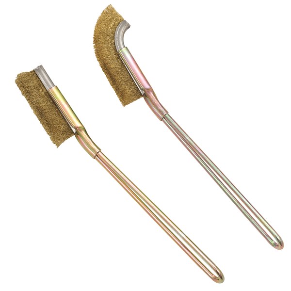 [180-301073] TOLEDO 2 PC BRASS BRISTLE BRUSH SET