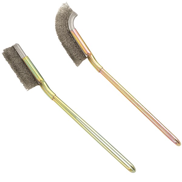 301074 Stainless Steel Bristles Cleaning Brush Set 2 Pc