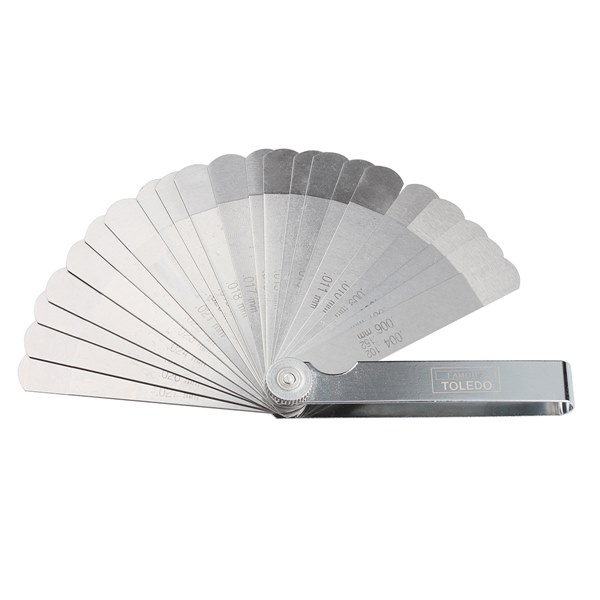 [180-301156] 301156 Feeler Gauge - Dual Straight 22 Blade Metric/Imperial 0.102-0.686mm (0.004”– 0.686mm 0.027”)