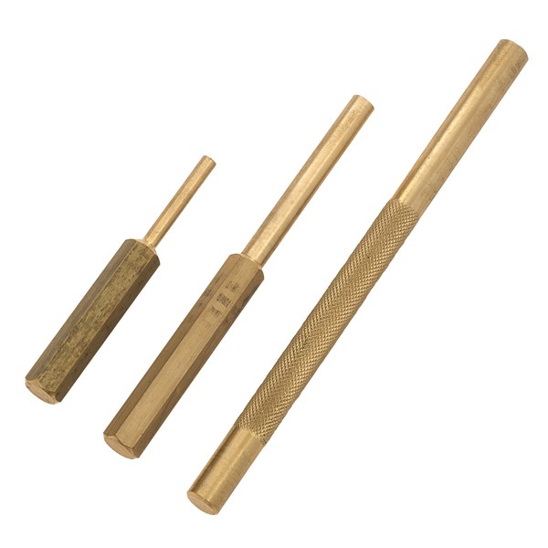 301488 Brass Pin & Drift Punch Set - 3 Pc.