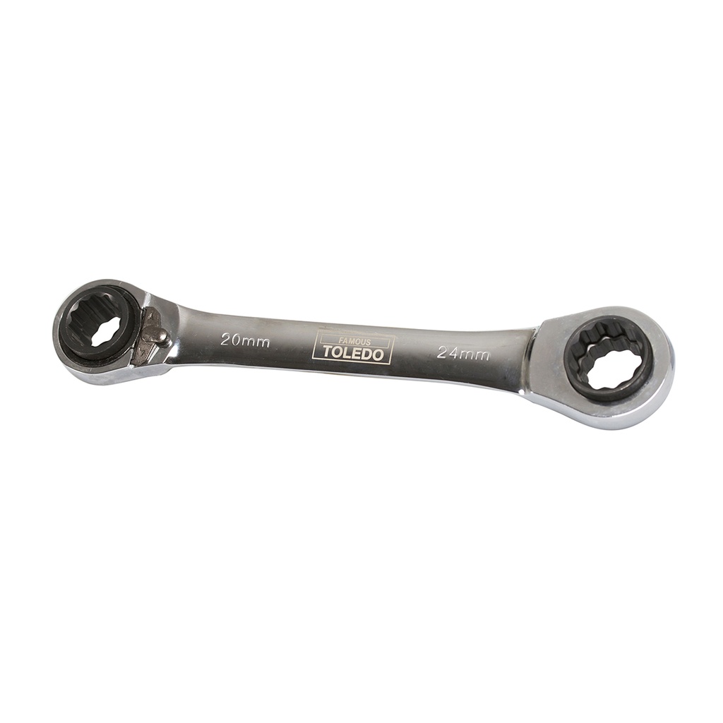 [180-301816] 301816 Ratchet Wrench, Dual Head - Metric 20, 21, 22, 24 (mm)