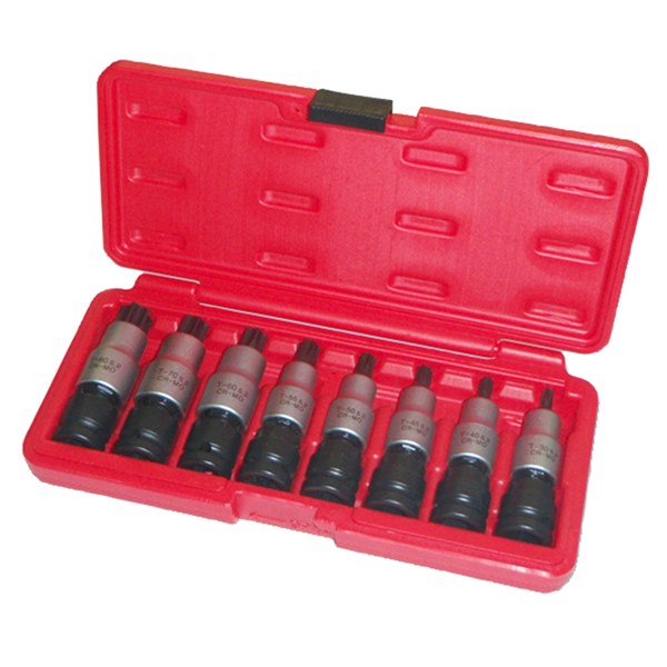 301849 Universal Joint Socket Set (1/2” Sq. Dr.) Torx T30-T80 8 Pc.
