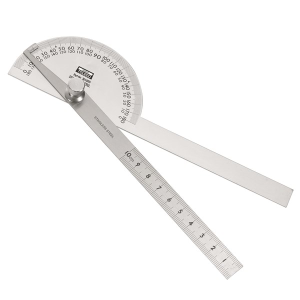 301955 Protractor 180° - 100mm