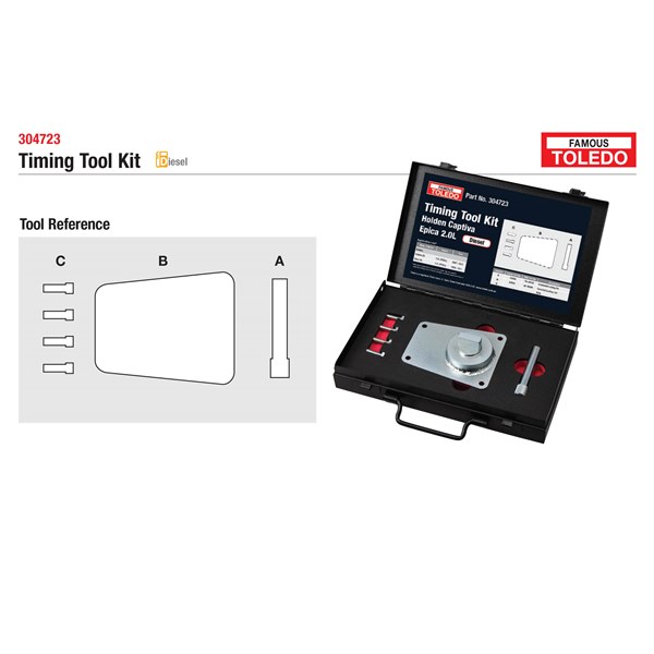 304723 Toledo Timing Tool Kit - Holden (GM)