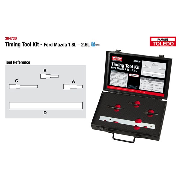 [180-304730] 304730 Toledo Timing Tool Kit - Ford & Mazda