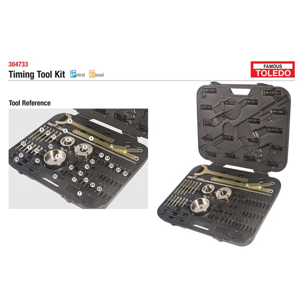 [180-304733] 304733 Toledo Timing Tool Kit - Mitsubishi & Toyota