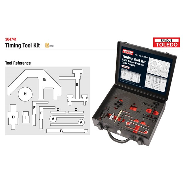 [180-304741] 304741 Toledo Timing Tool Kit - BMW