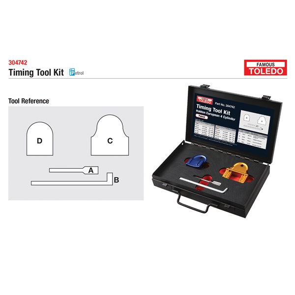 [180-304742] 304742 Toledo Timing Tool Kit - Holden (GM)