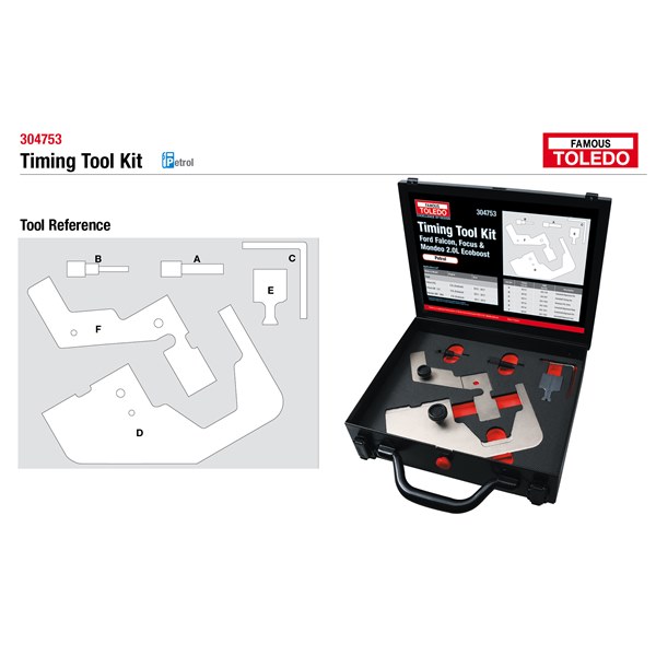 [180-304753] 304753 Toledo Timing Tool Kit - Ford