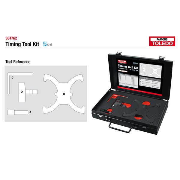 [180-304762] 304762 Toledo Timing Tool Kit - Ford & Volvo