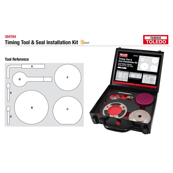 304764 Toledo Timing Tool & Seal Installation Kit - Ford & Mazda