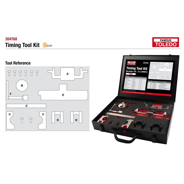 304768 Toledo Timing Tool Kit - Mercedes