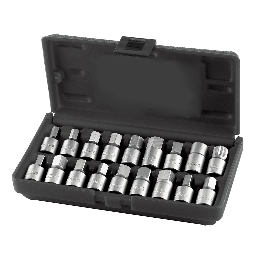 TOLEDO OIL DRAIN PLUG SOCKET SET 18PC