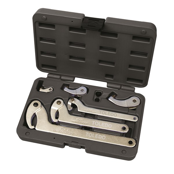 [180-315160] 315160 Adjustable C-Hook Wrench Set 35-120mm