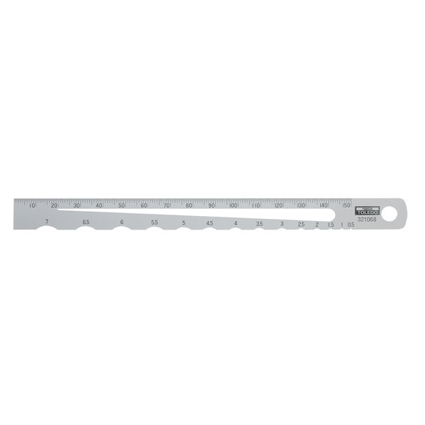 321068 Radius Scale - 0.5-7mm