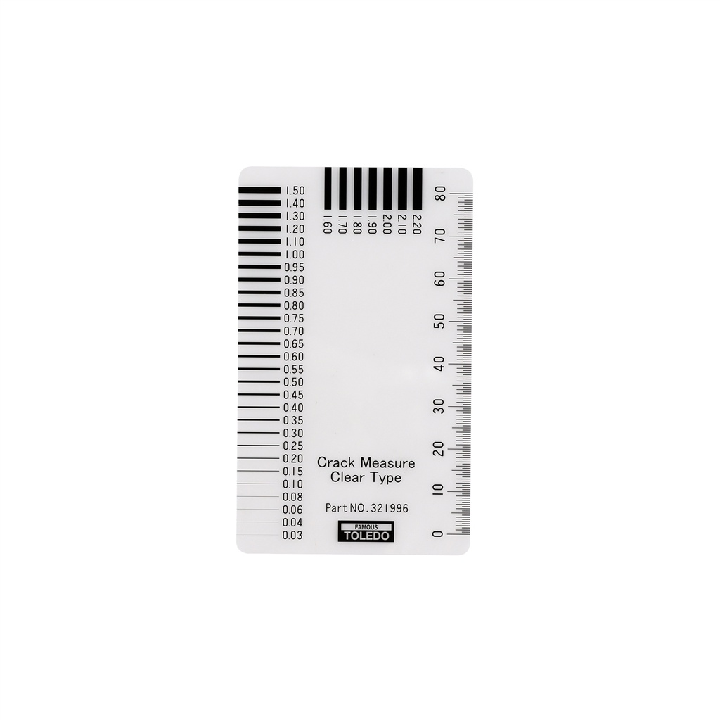 [180-321996] TOLEDO CRACK MEASURE GAUGE CLEAR