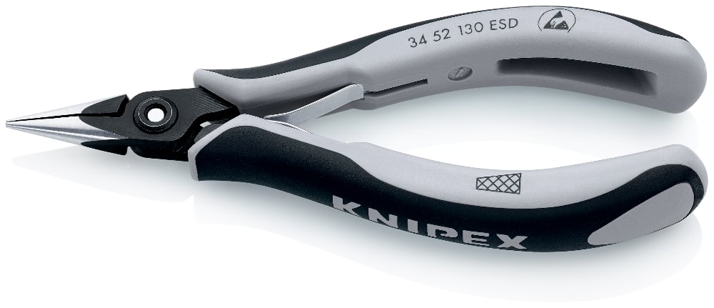 KNIPEX PREC ELECT ESD PLIER 130MM (AF)