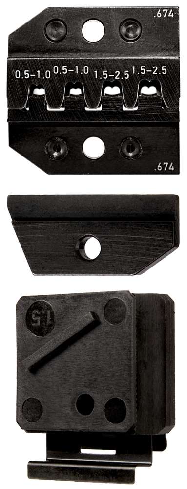 Crimp die, contact guide and wire stop | 624 674 3 023 - Rennsteig