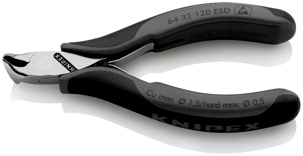 KNIPEX OBLIQUE CUTTING NIPPER 120MM (AF)