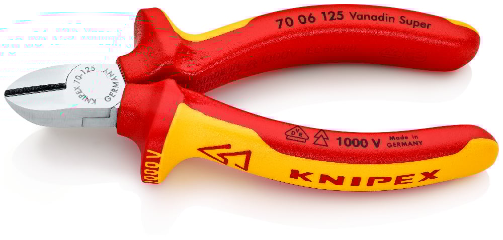 KNIPEX 1000V DIAGONAL CUTTER 125MM