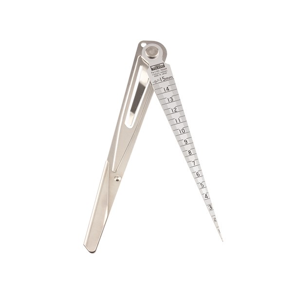 700AM Taper Gauge - With Hanger Hole, Metal Case & Pocket Clip 1-15mm