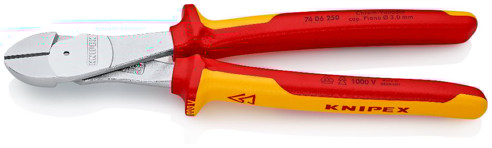 KNIPEX 1000V HIGH LEV DIAG CUTTER 250MM