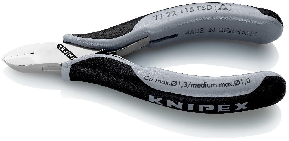 KNIPEX ELECTRONICS DIAG CUTTER ESD 115MM