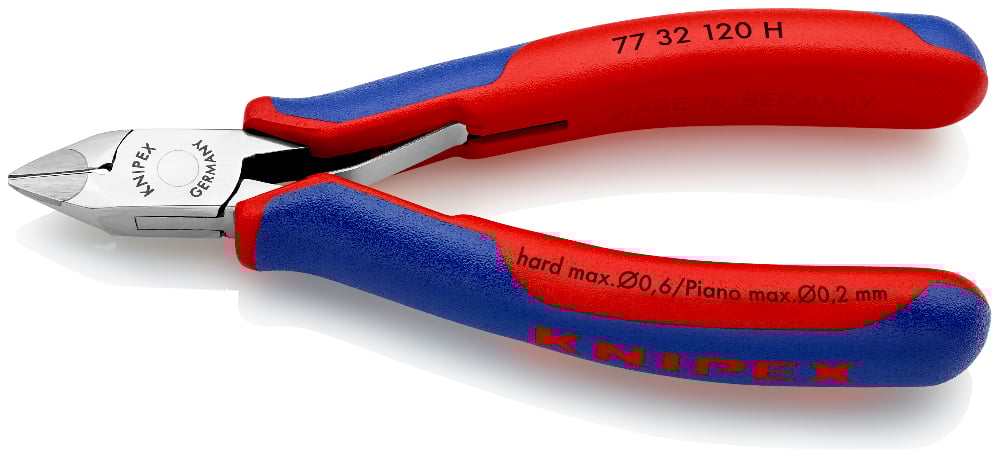 [180-7732120H] KNIPEX ELECTRONIC DIAG CUTTER 120MM (AF)