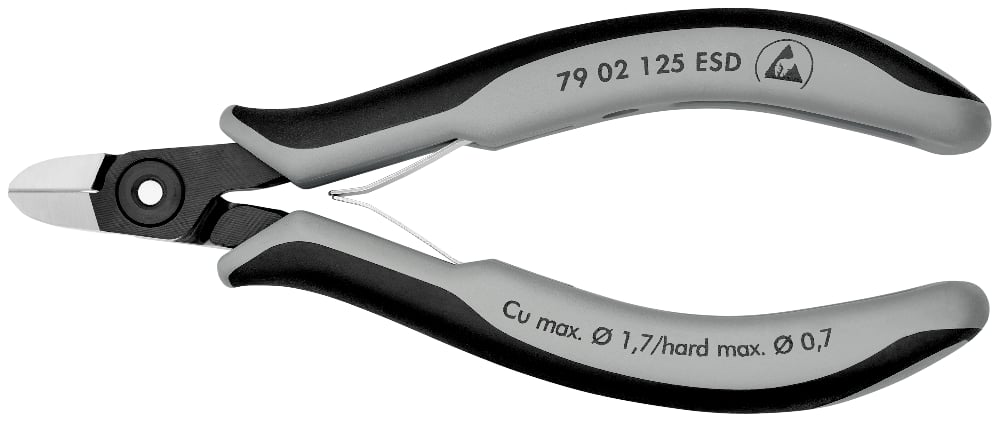 KNIPEX PREC ELECT CUTTER ESD 125MM (AF)