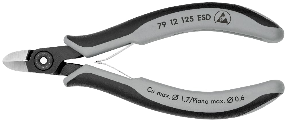 KNIPEX PREC ELECT CUTTER ESD 125MM (AF)