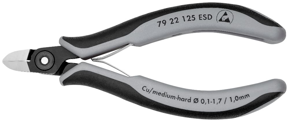 KNIPEX PREC ELECT CUTTER ESD 125MM (AF)