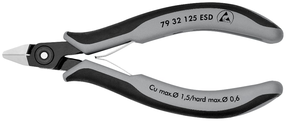KNIPEX PREC ELECT CUTTER ESD 125MM (AF)