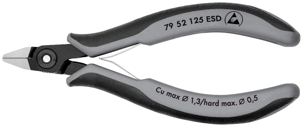 KNIPEX PREC ELECT CUTTER ESD 125MM (AF)