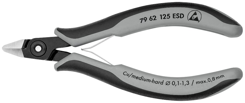 KNIPEX PREC ELECT CUTTER ESD 125MM (AF)