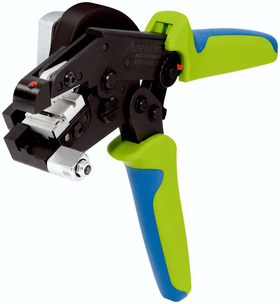 Tool for cutting, stripping and crimping POF dia. 2.2 mm for Toshiba connectors | 8001 4000 3 - Rennsteig