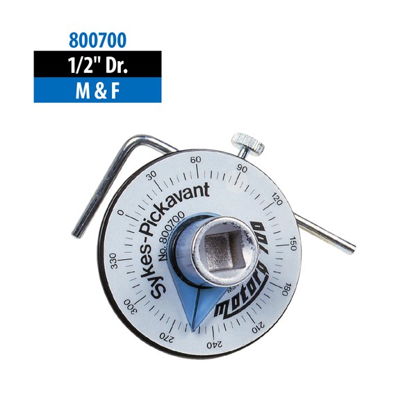 [180-800700] SYKES ANGULAR TORQUE GAUGE 1/2" SQ DR