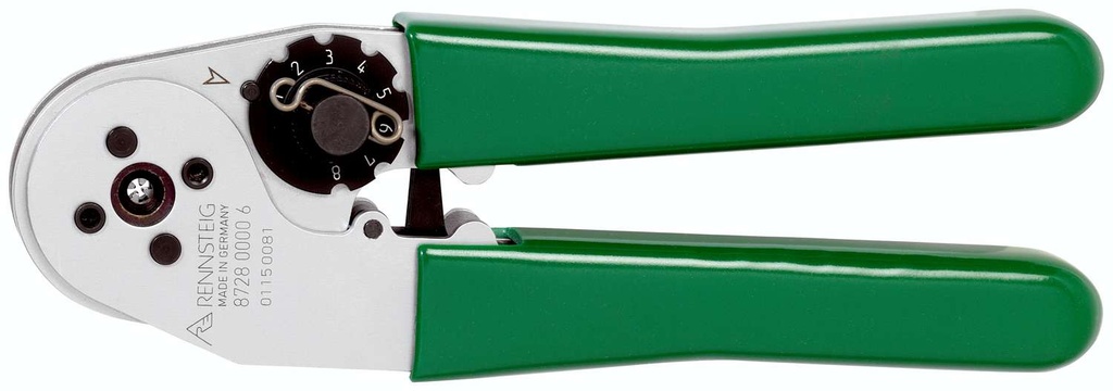 [180-872800006AF] SelectorCrimp 4/8 indent crimping tool for aviation contacts | 8728 0000 6 - Rennsteig