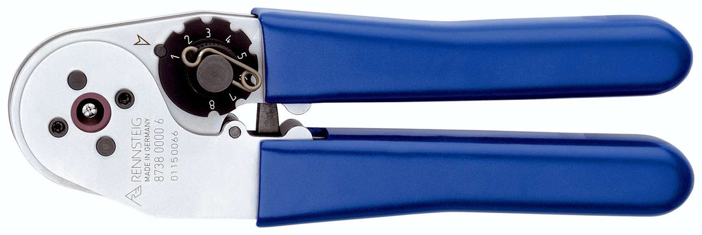 [180-873800006AF] SelectorCrimp 4/8 indent crimping tool for aviation contacts | 8738 0000 6 - Rennsteig